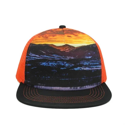 Mesh rPET Recycled Polyester Sublimation Crown Trucker Caps