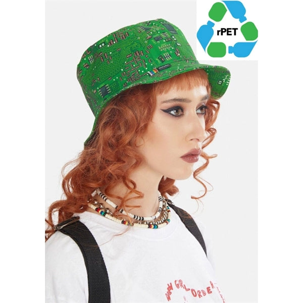 rPET Recycled Polyester Sublimation Reversible Bucket Hat
