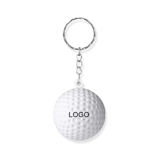 Golf Ball Stress Reliever Decompression Key Chain