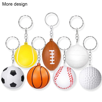 Golf Ball Stress Reliever Decompression Key Chain
