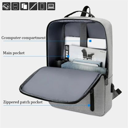 Multi Functional Laptop Backpack with USB Charging Port.