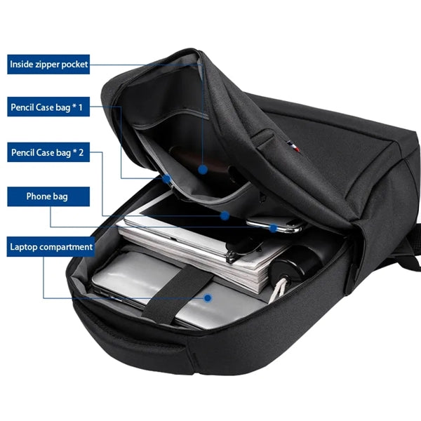 15.6 inch Laptop Backpack With USB Charging Port