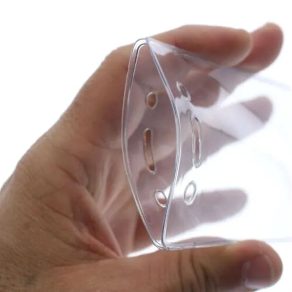 3"W X 4"H rPET Clear Vinyl Vertical Badge Holder