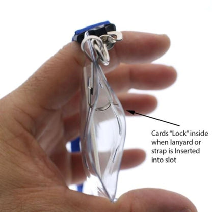 3"W X 4"H rPET Clear Vinyl Vertical Badge Holder
