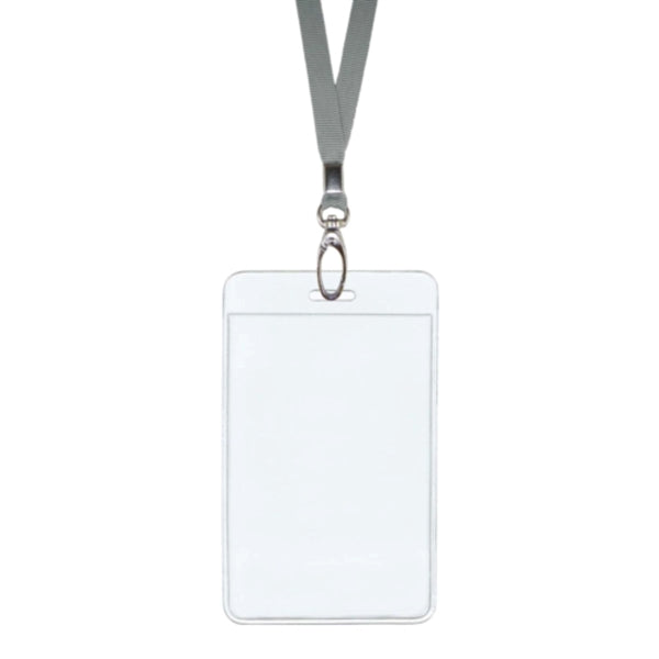 2.5"W X 3.75"H rPET Clear Vinyl Vertical Badge Holder