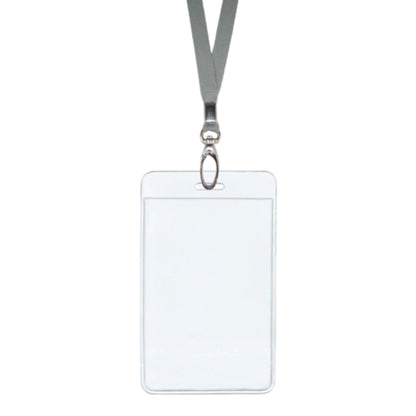 2.5"W X 3.75"H rPET Clear Vinyl Vertical Badge Holder