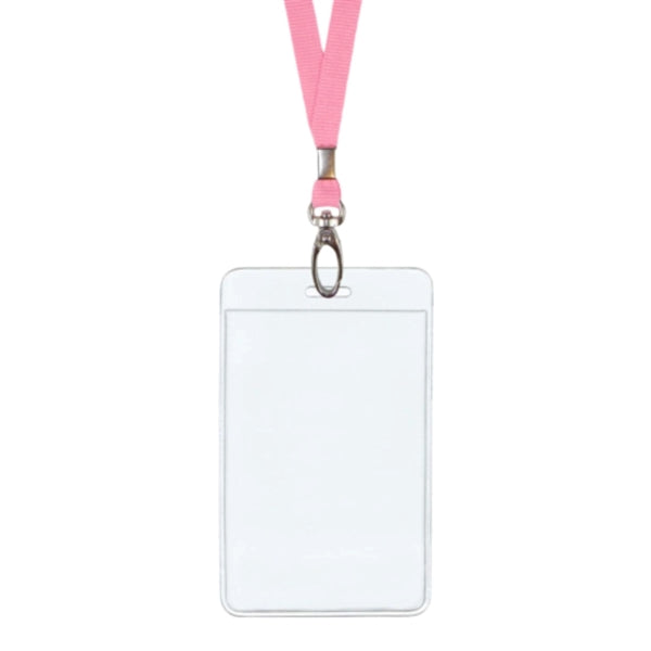 2.5"W X 3.75"H rPET Clear Vinyl Vertical Badge Holder