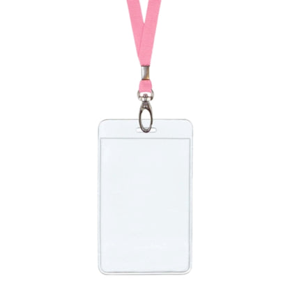 2.5"W X 3.75"H rPET Clear Vinyl Vertical Badge Holder
