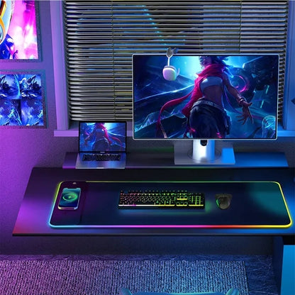 Wireless Charging Rgb Gaming Mouse Pad