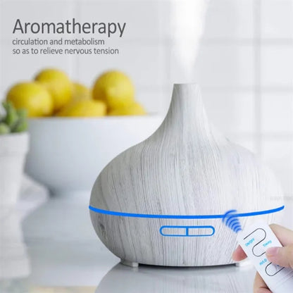 19oz USB Mute Wood  Humidifier
