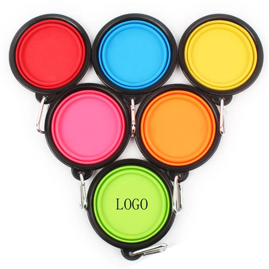 Portable Pet Folding Bowl With keychain