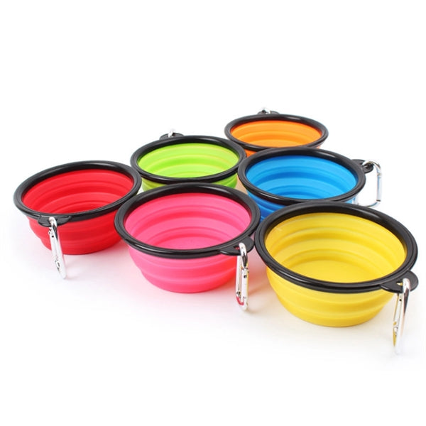 Portable Pet Folding Bowl With keychain