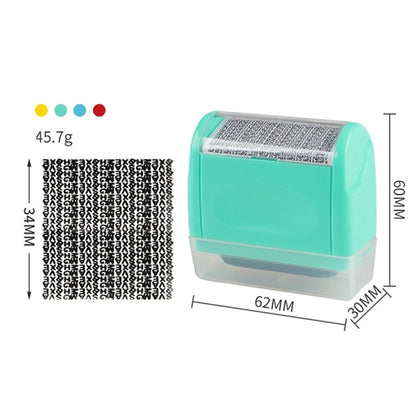 Identity Theft Protection Roller Stamp Set
