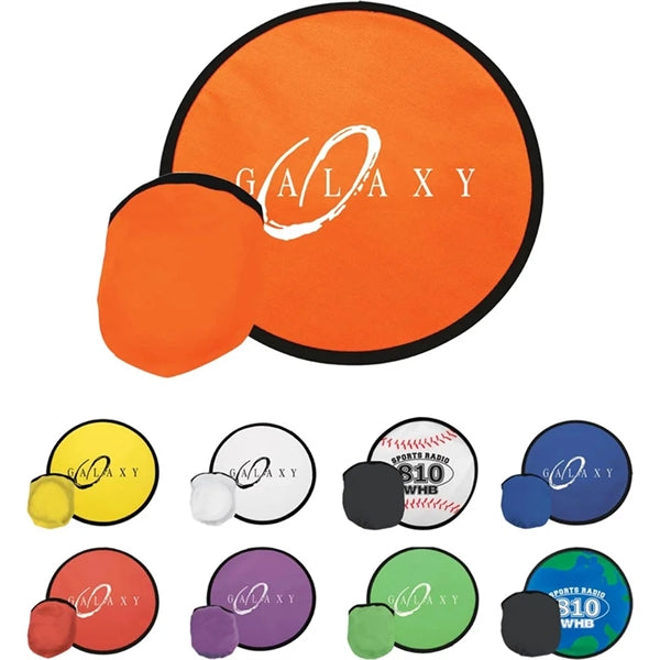 10" Collapsible Flying Disc W/ Pouch