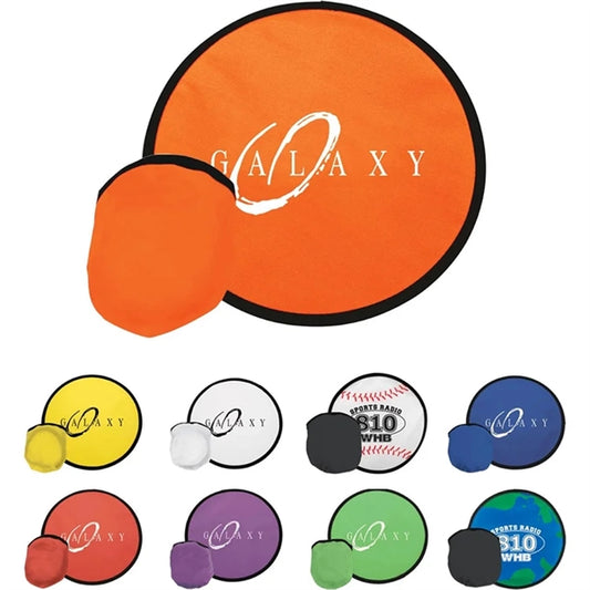 10" Collapsible Flying Disc W/ Pouch