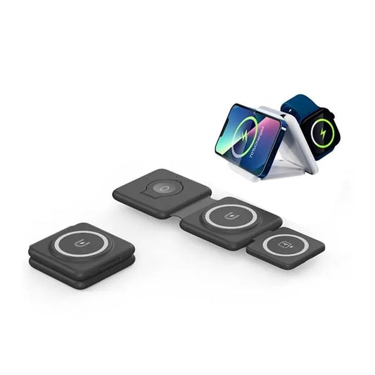 3 In 1 Fold Up Magnetic Wireless Charging Station