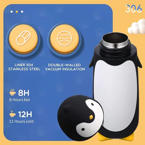 10 oz Penguin Stainless Steel Vacuum Mug Bottle