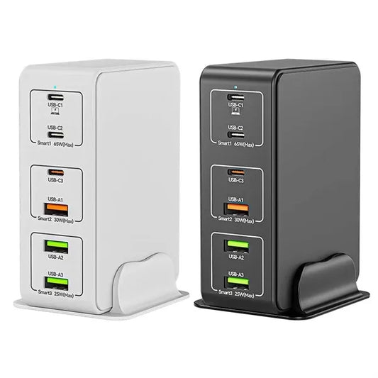120W 6-Port Fast USB C Charging Station