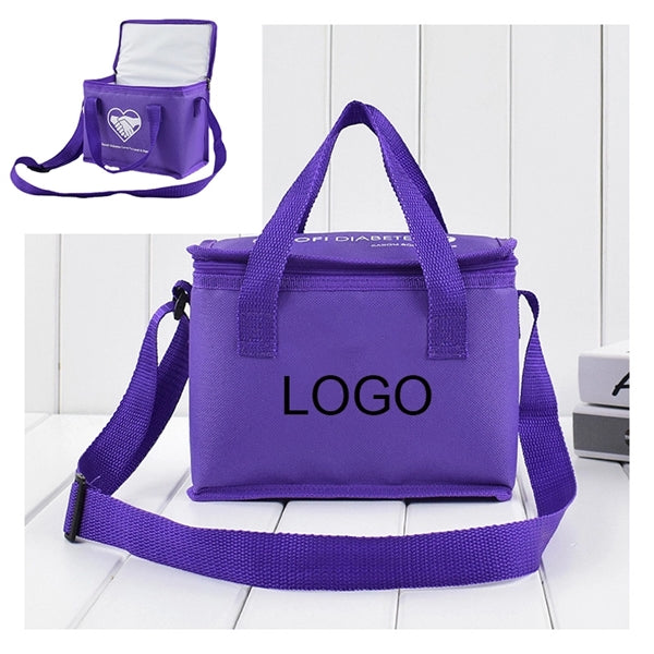 210D Polyester 6 Can Compact Budget Koozie Cooler Bag