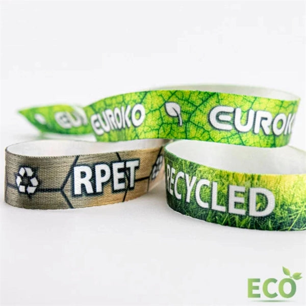 1/2" rPET Sublimated Eco-friendly Event Wristbands
