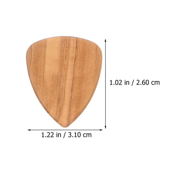 Wood guitar picks