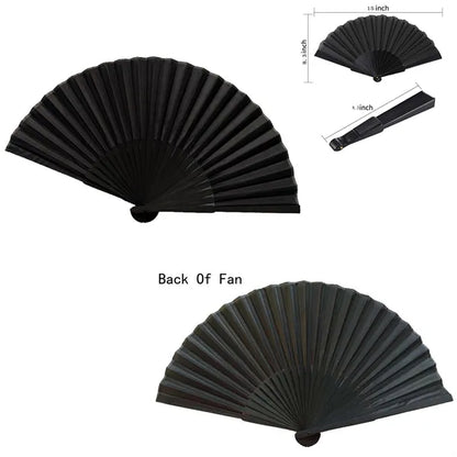 Handheld Folding Chinese Oriental Cloth Fabric Fan