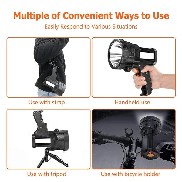 Rechargeable Spotlight Super Bright Led Flashlight