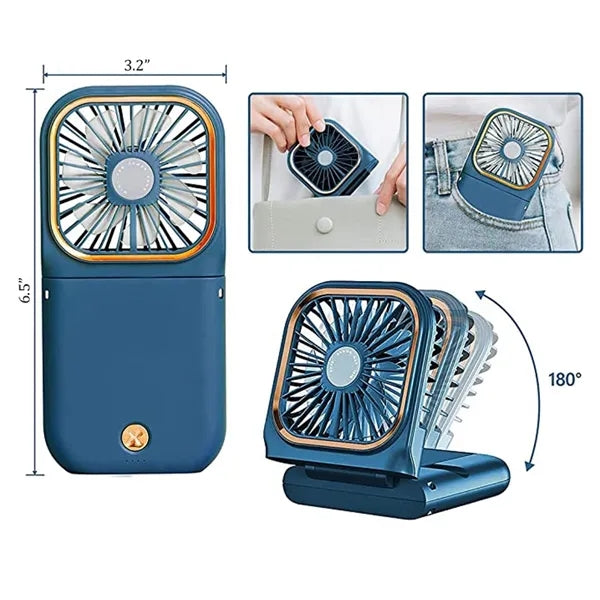 Mini Personal Portable Handheld Foldable Rechargeable Fan