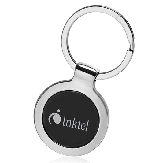 Round Keychains In Two Tone