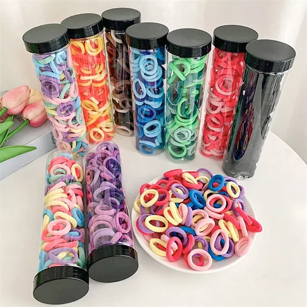 100pcs Seamless Hair Bands Ponytail Holders for Women Girls