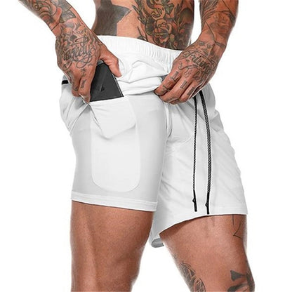 Men's Double Layer Sports Shorts
