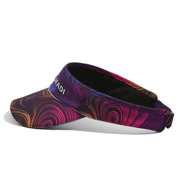 Sublimation Poly Twill Sun Visor Sandwich Bill Hook & Loop
