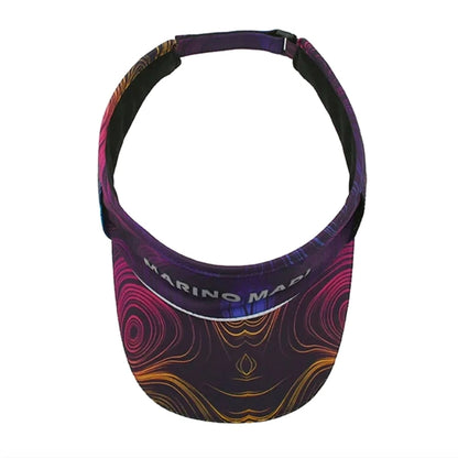 Sublimation Poly Twill Sun Visor Sandwich Bill Hook & Loop