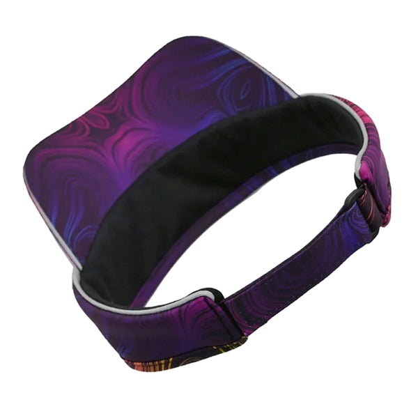 Sublimation Poly Twill Sun Visor Sandwich Bill Hook & Loop