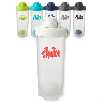 24 oz. Plastic Shaker Bottle with Mixer