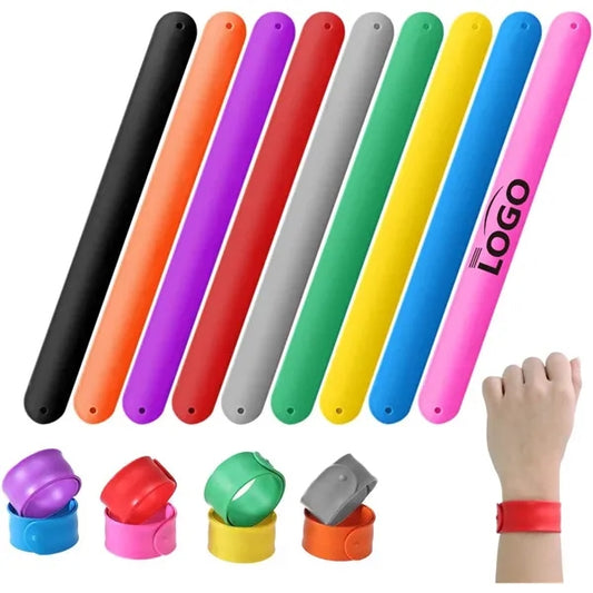 Silicone Rubbber Slap Bracelets