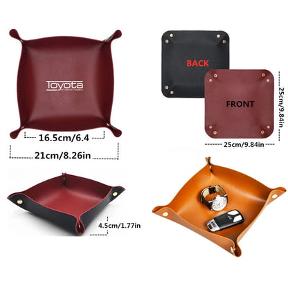 PU Leather Tray Organizer Storage