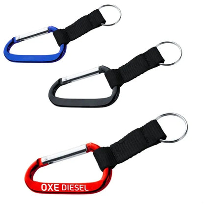 Metal Carabiner With Strap Keychains
