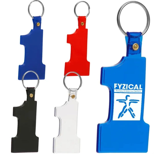 Soft Shape Number One Keychains
