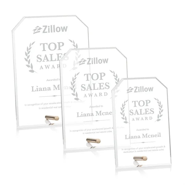 Polaris Clipped Rectangle Award - Gold