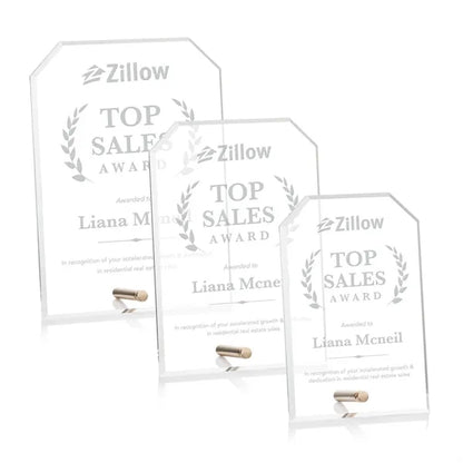 Polaris Clipped Rectangle Award - Gold