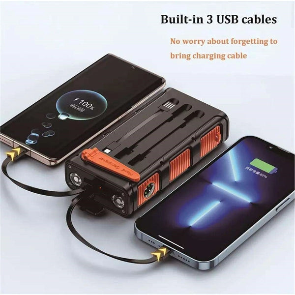 30000mAh Hand Crank Emergency Solar Charger