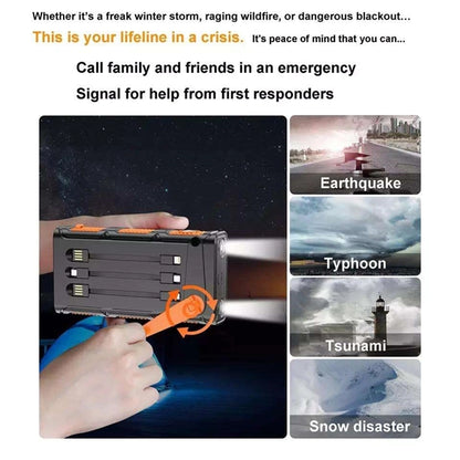 30000mAh Hand Crank Emergency Solar Charger