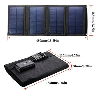 20W Foldable Solar Panel Battery Charger