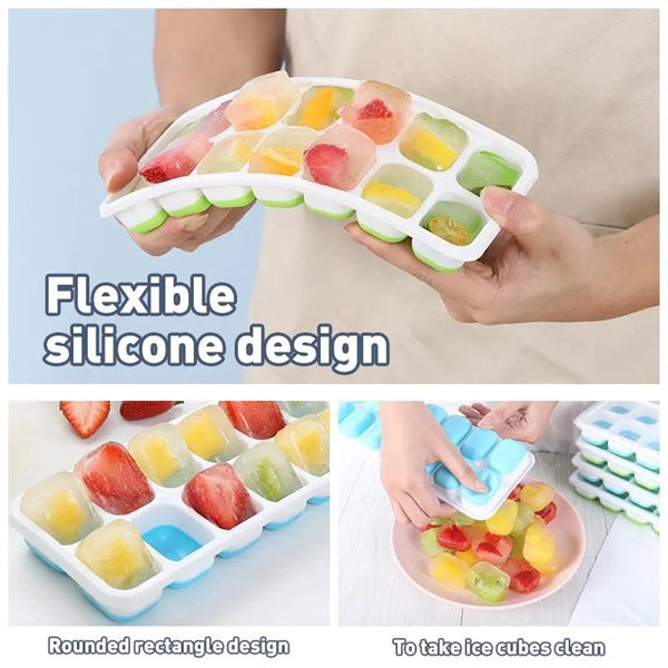 Fourteen Cavity Ice Cube Tray