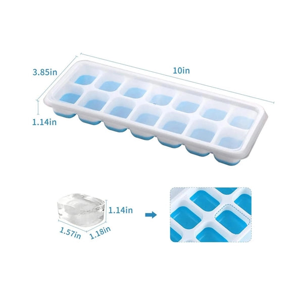 Fourteen Cavity Ice Cube Tray