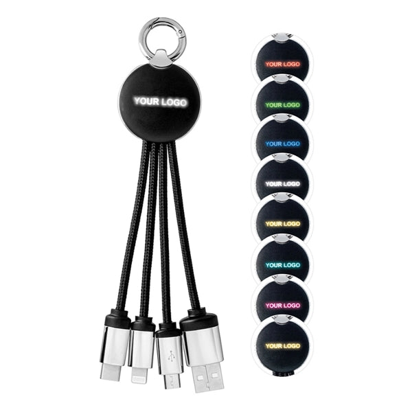 3-in-1 Light Up Logo Charging Cable