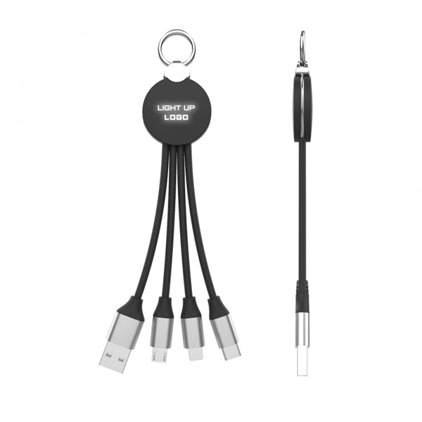 3-in-1 Light Up Logo Charging Cable