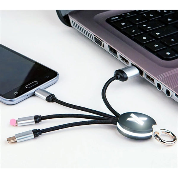 3-in-1 Light Up Logo Charging Cable
