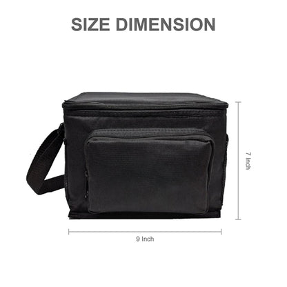 Insulated Can Cooler Bag w/ Pockets & Shoulder Strap